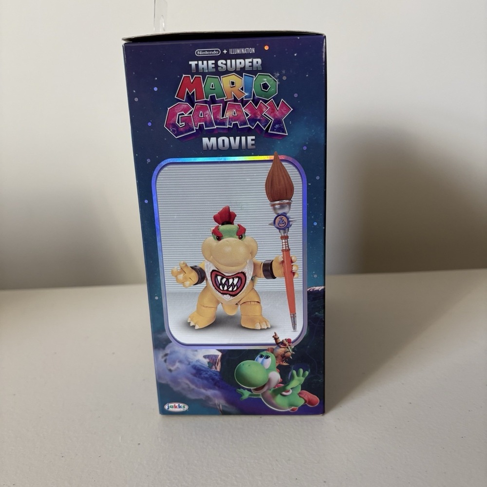 THE SUPER MARIO GALAXY MOVIE Bowser Jr. 5" Action Figure Jakks 2026 - Picture 4 of 4